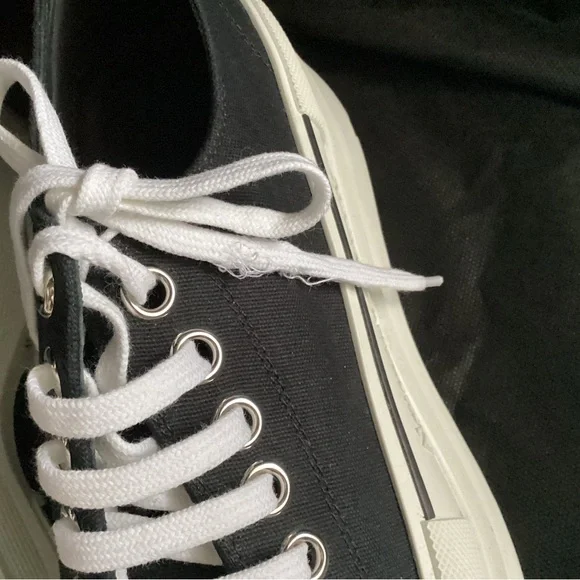 Alexander McQueen Tread Slick Canvas Platform Sneakers, Size 41 - Picture 10 of 14